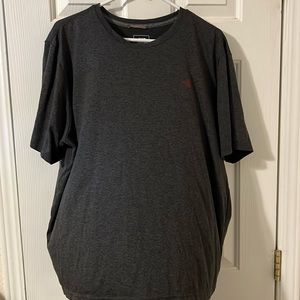 Dark gray, the north face T-shirt with red logo size extra large